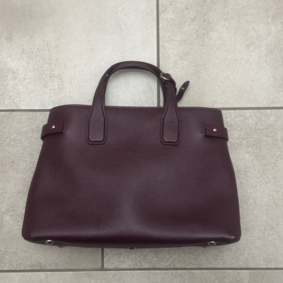 Burberry House Check Derby Leather Medium Banner Tote - Picture 2 of 8